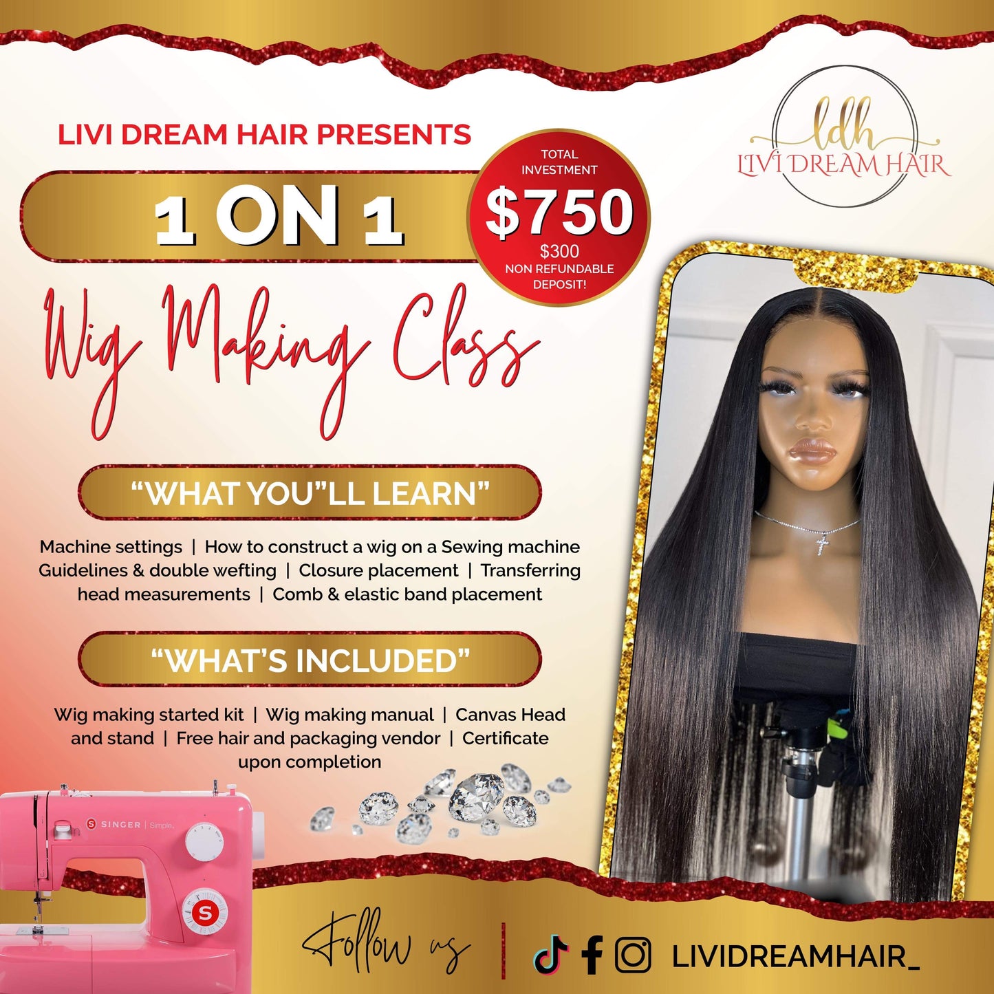 1 ON 1 WIG MAKING MASTER CLASS